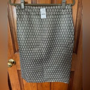 J.Crew Metallic Pencil Skirt in Size 8